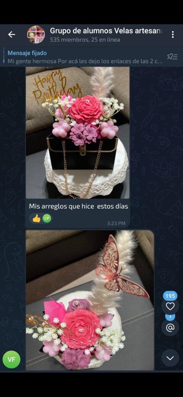 Trabajo de alumna: velas artesanales