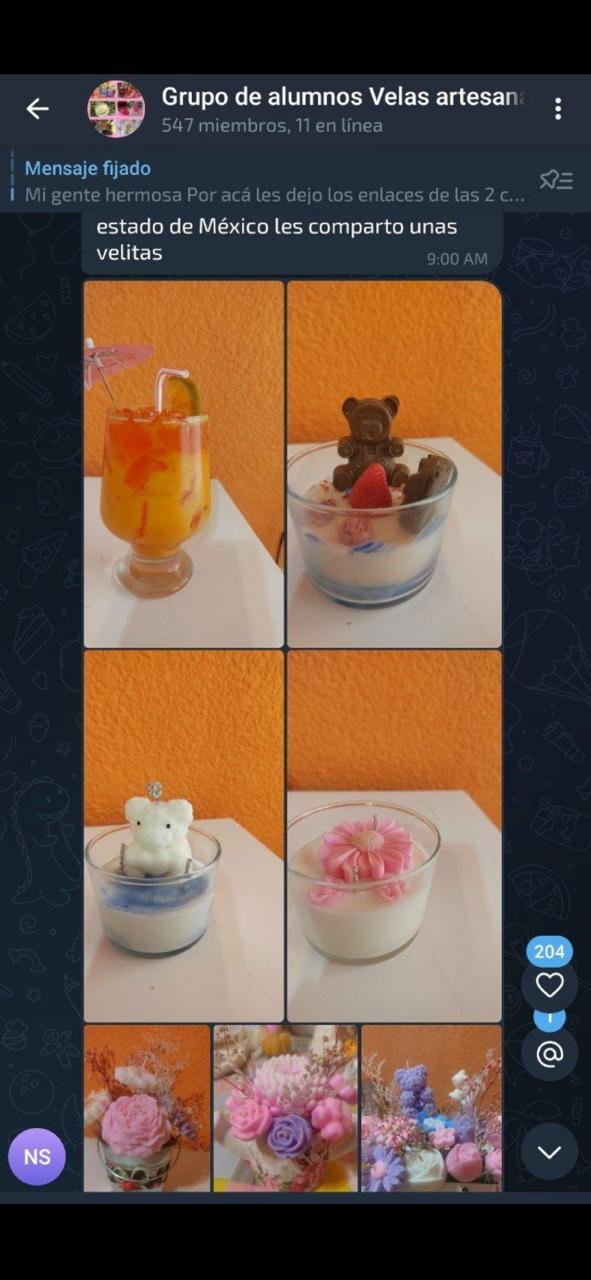 Trabajo de alumna: velas artesanales