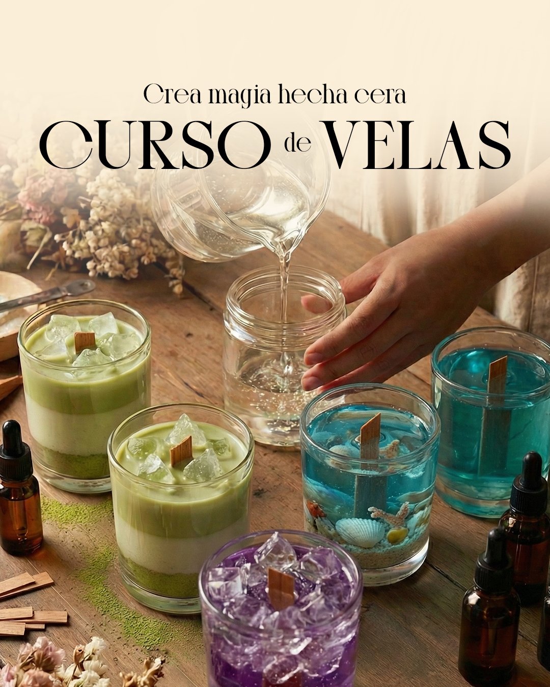 Curso de velas artesanales